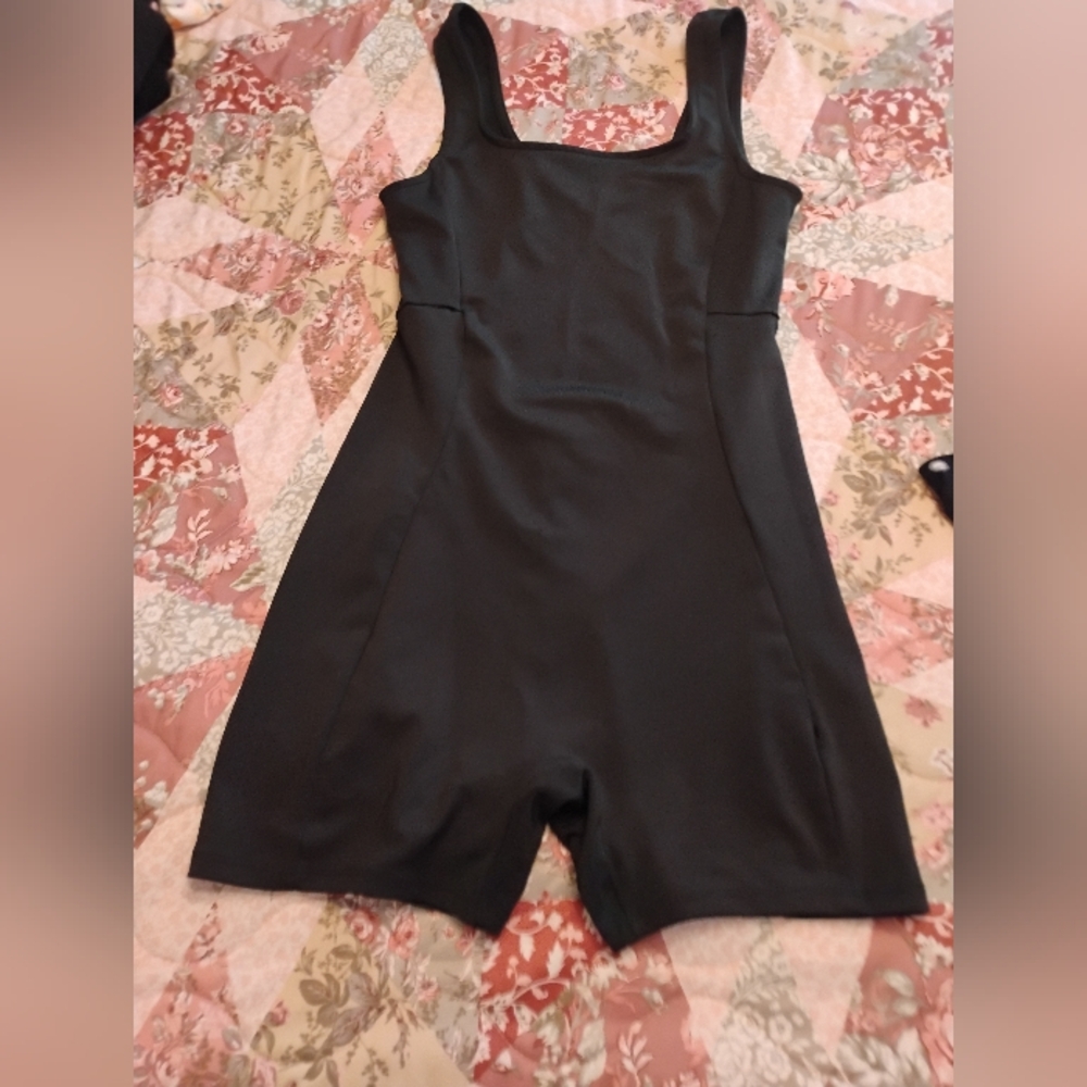 Black Sleeveless Romper